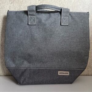 Lock & Lock Gray Tote Bag Insulated Cooler